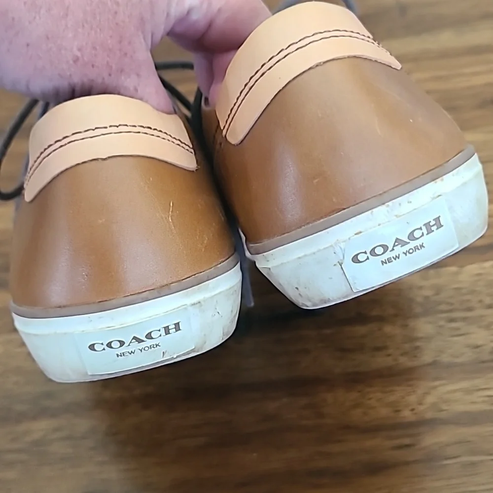 Leather Coach Shoes Mens 8.